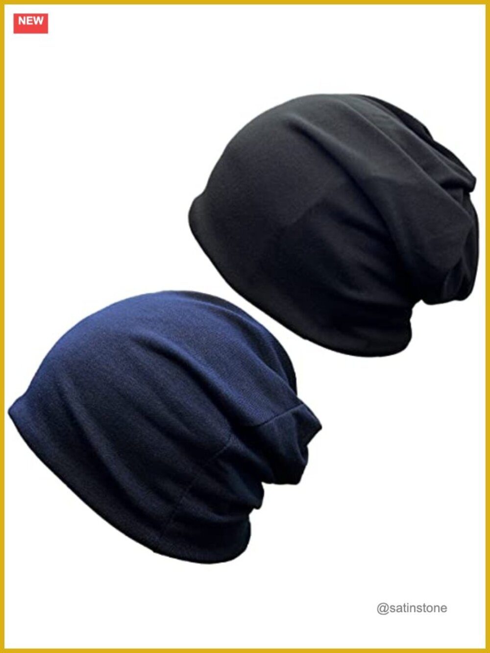 Womens Slouchy Beanie Chemo Headwear Open Top Ponytail Cap